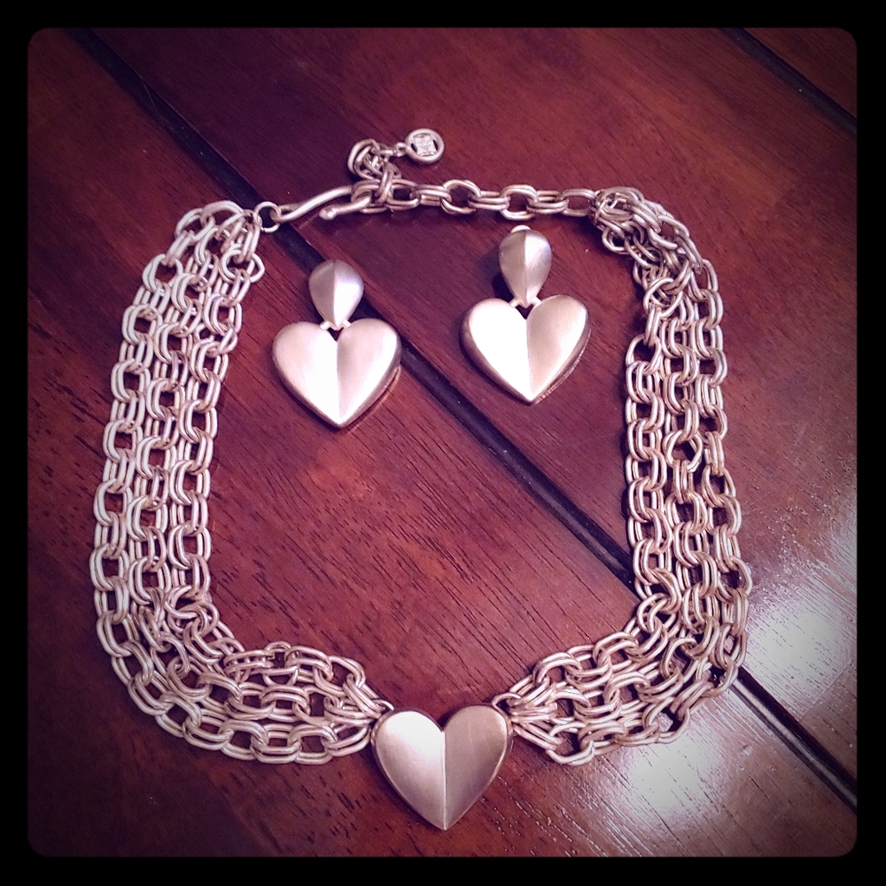 Givenchy ❤ chain & clip on earrings